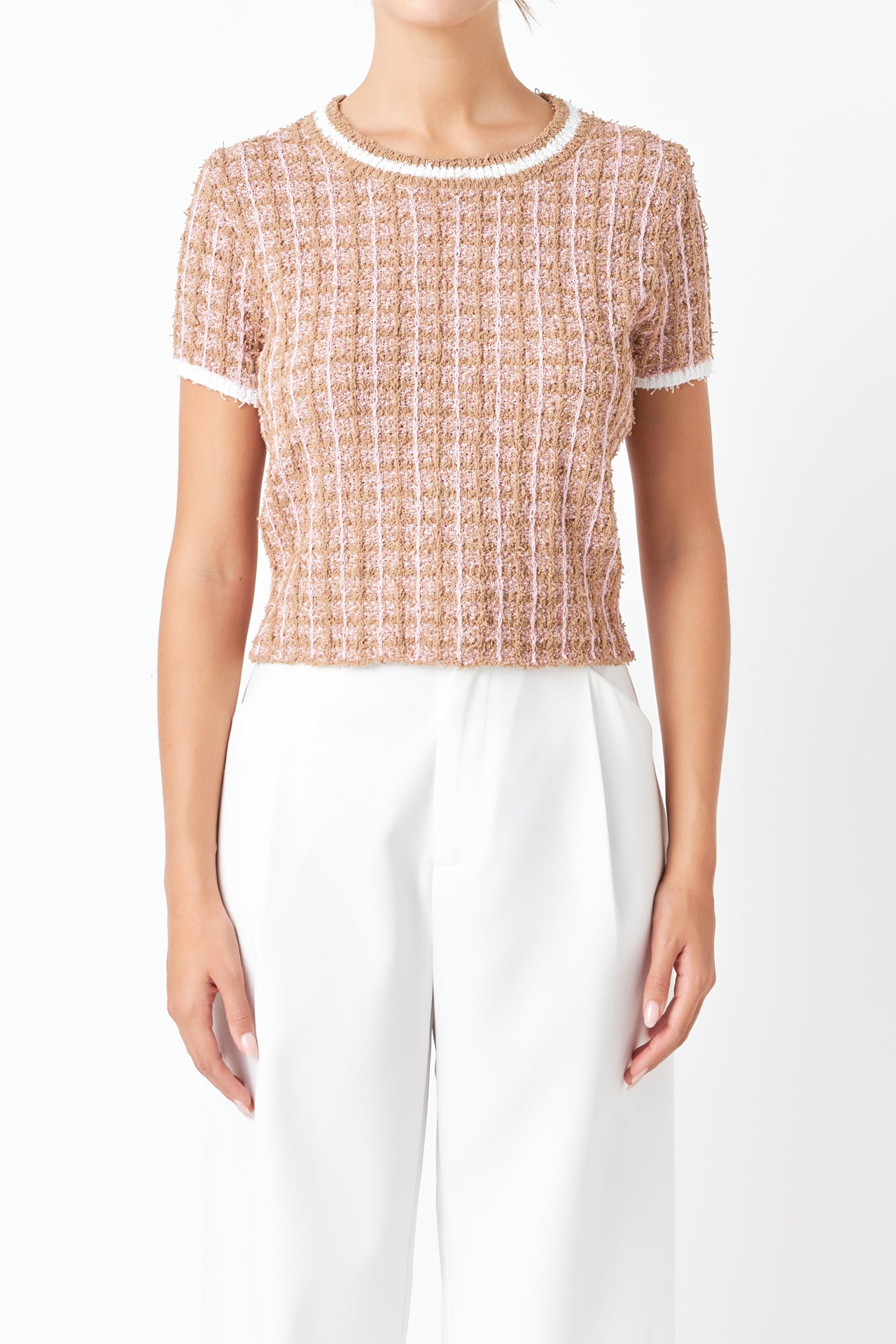 Endless Rose - Check Knit Top - Sweaters & knits in Women's Clothing available at endlessrose.com