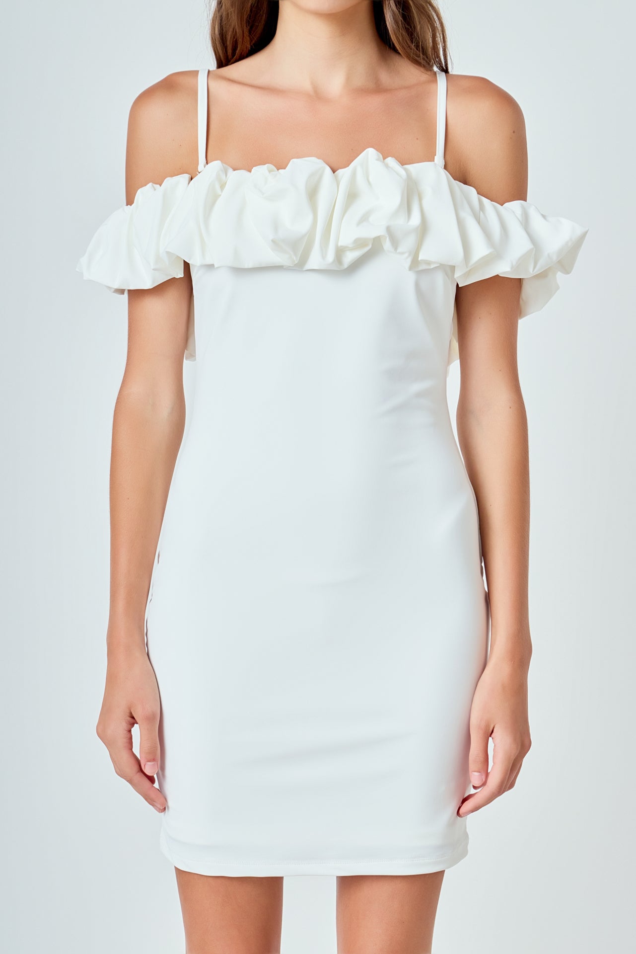 Bubble Off Shoulder Mini Dress Endless Rose Bubble Off Shoulder Mini Dress Endless Rose