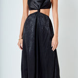 Front Twist Maxi Dress