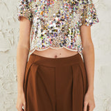 Multi Sequins Shirt