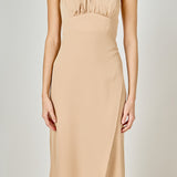 Corset Bust Maxi Dress