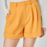 Pintucked Shorts