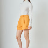Pintucked Shorts