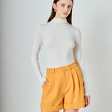 Pintucked Shorts