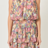 Floral Tiered Maxi Skirt