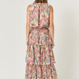Floral Tiered Maxi Skirt