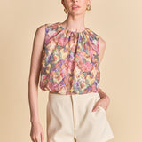 Sleeveless Blouson Top