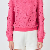 Floral Lace Sweater