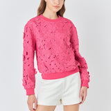 Floral Lace Sweater