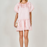 Sheen Bow Detail Mini Dress