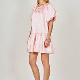 Sheen Bow Detail Mini Dress