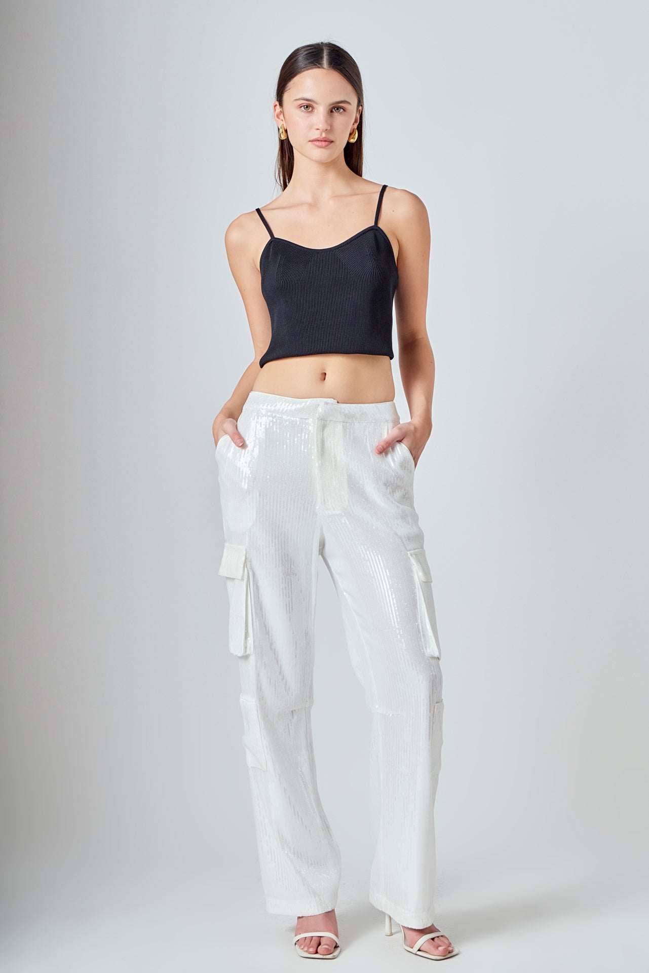 Sequins Cargo Pants