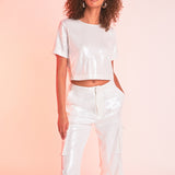 Sequins Cargo Pants
