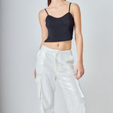 Sequins Cargo Pants