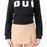 Oui Pearl Embellished Sweatshirt