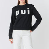 Oui Pearl Embellished Sweatshirt