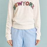 New York Embellished Sweatshirt