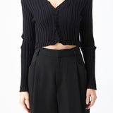 Long Sleeve Ruffled Knit