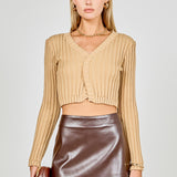 Long Sleeve Ruffled Knit