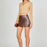Long Sleeve Ruffled Knit
