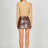 Long Sleeve Ruffled Knit