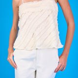 Ruffled Sleeveless Top