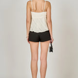 Ruffled Sleeveless Top