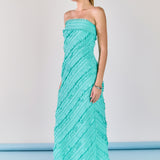 Juliette Strapless Ruffled Maxi Dress