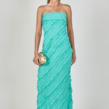 Juliette Strapless Ruffled Maxi Dress