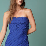 Strapless Ruffled Maxi Dress