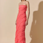 endless rose strapless ruffled maxi dress Endless Rose