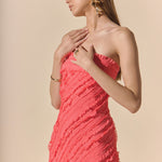 endless rose strapless ruffled maxi dress Endless Rose