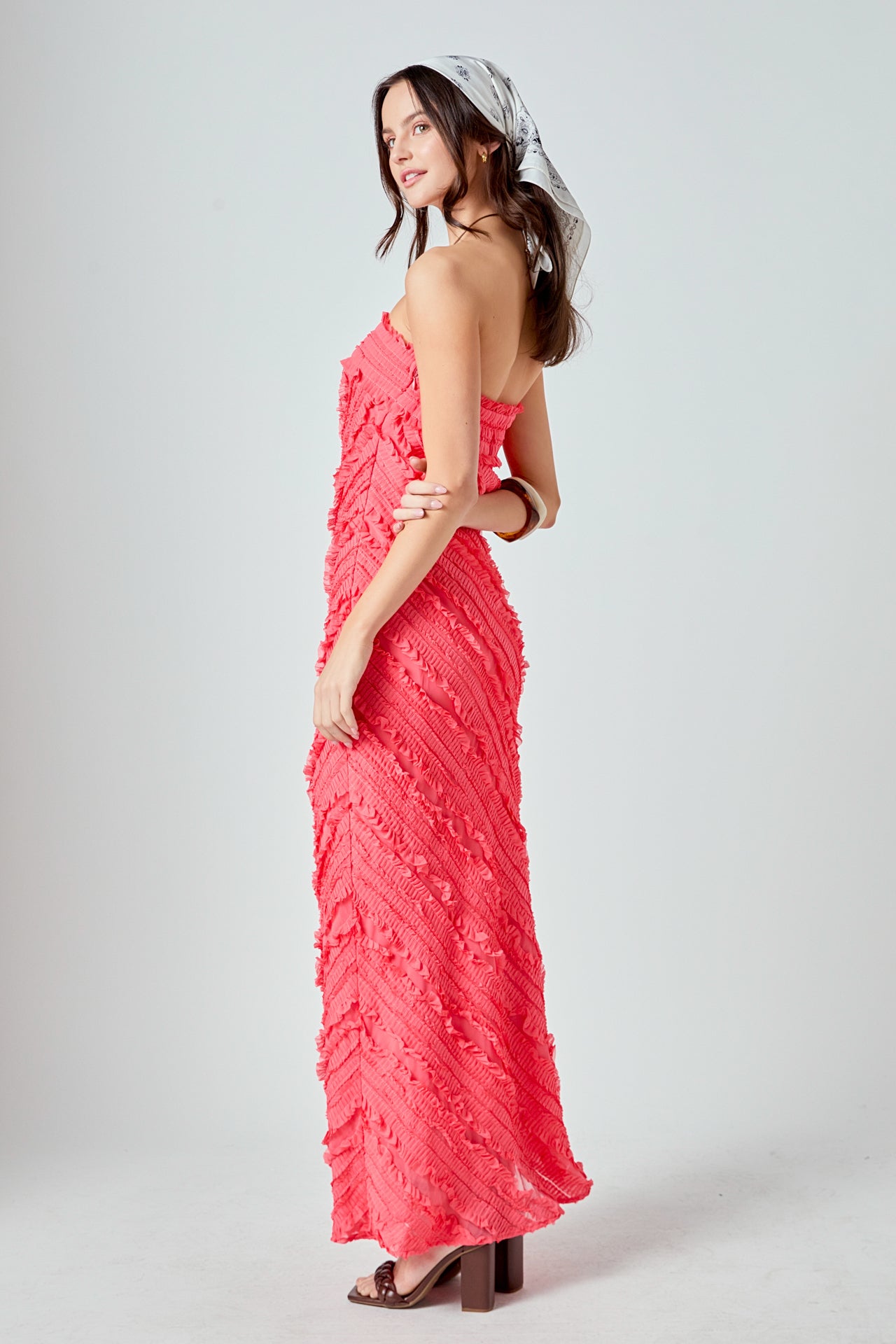 Juliette Strapless Ruffled Maxi Dress Endless Rose Juliette Strapless Ruffled Maxi Dress Endless Rose