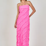 Juliette Strapless Ruffled Maxi Dress