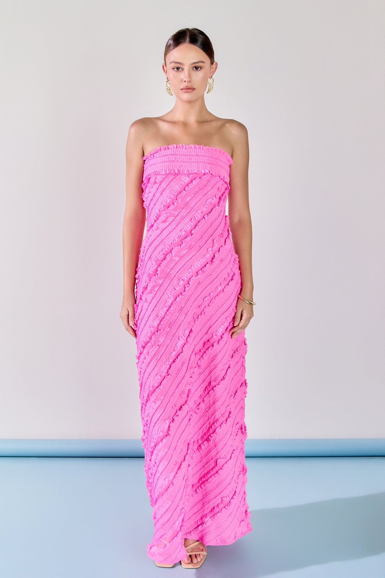 Criss Cross Halter Maxi Dress Endless Rose Criss Cross Halter Maxi Dress Endless Rose