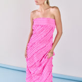 Juliette Strapless Ruffled Maxi Dress