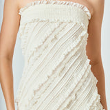 Strapless Ruffled Maxi Dress