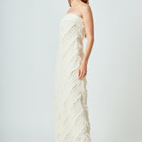 Strapless Ruffled Maxi Dress