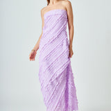 Strapless Ruffled Maxi Dress