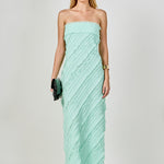 endless rose strapless ruffled maxi dress Endless Rose