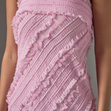 Strapless Ruffled Maxi Dress