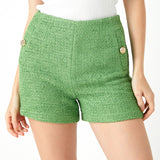 Tweed Buttoned Shorts
