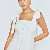 Linen Buttoned Maxi Dress