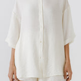 Oversized Linen Button Up Shirt