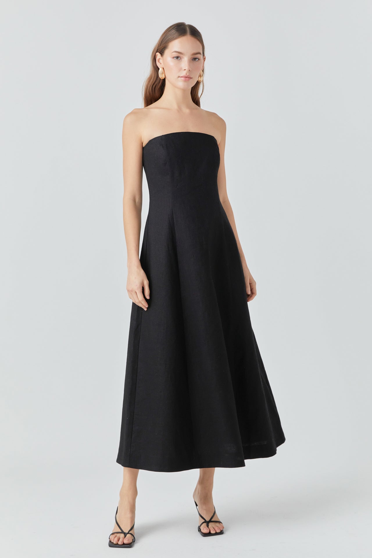 Linen Strapless Dress Endless Rose Linen Strapless Dress Endless Rose
