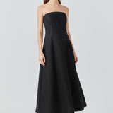 Whitney Linen Strapless Dress