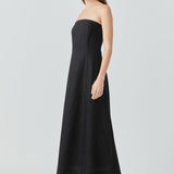 Linen Strapless Dress