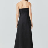 Linen Strapless Dress