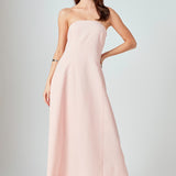 Whitney Linen Strapless Dress