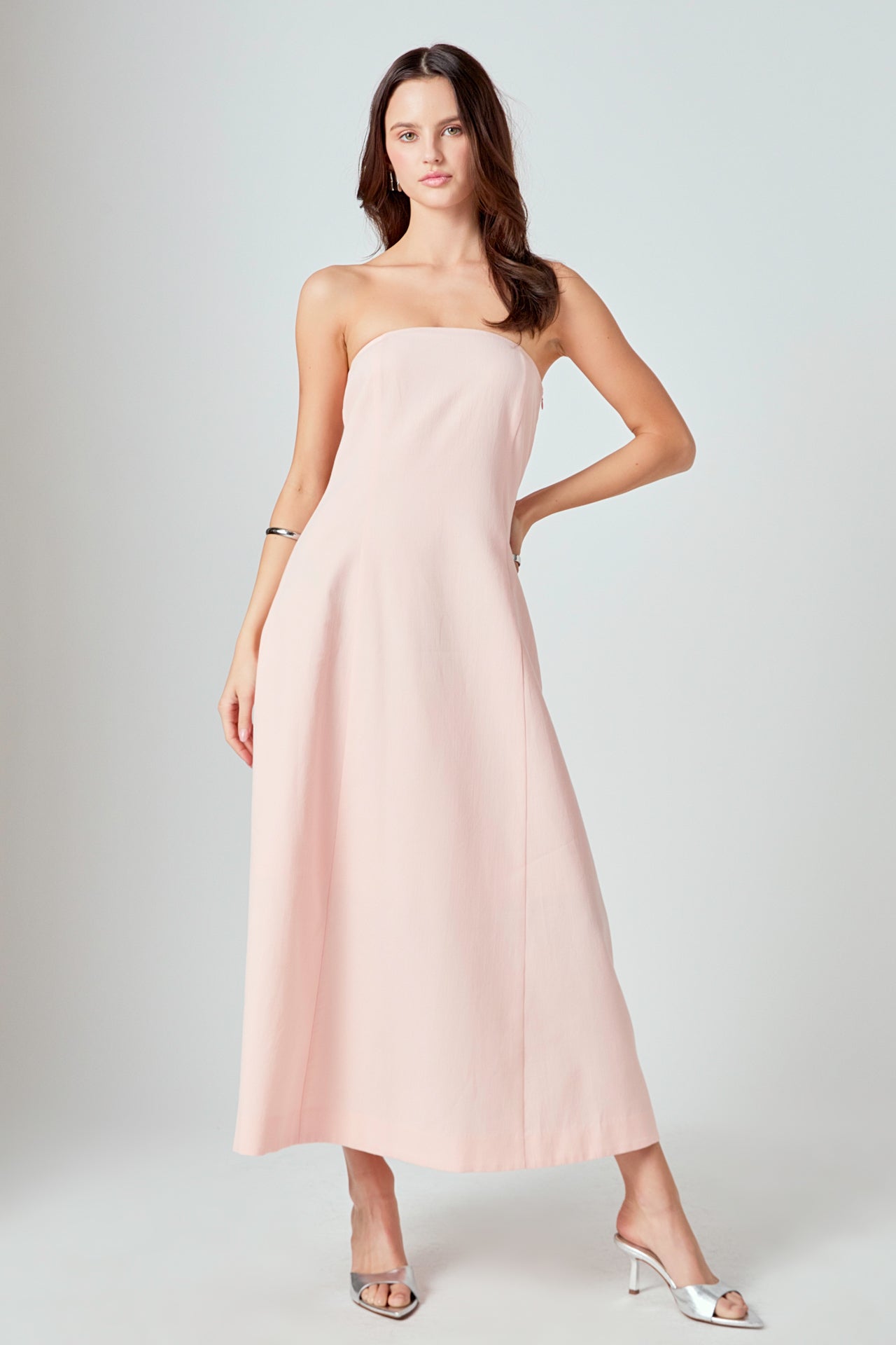 Whitney Linen Strapless Dress Endless Rose Whitney Linen Strapless Dress Endless Rose